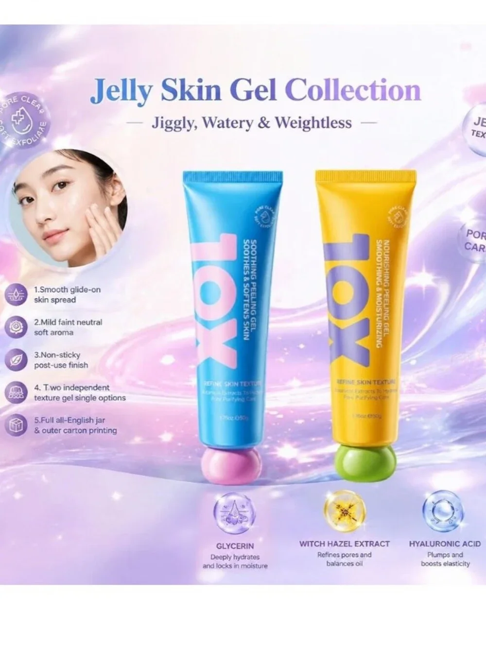 Soothing & Nourishing Peeling Gel Exfoliant - (2 Pack)